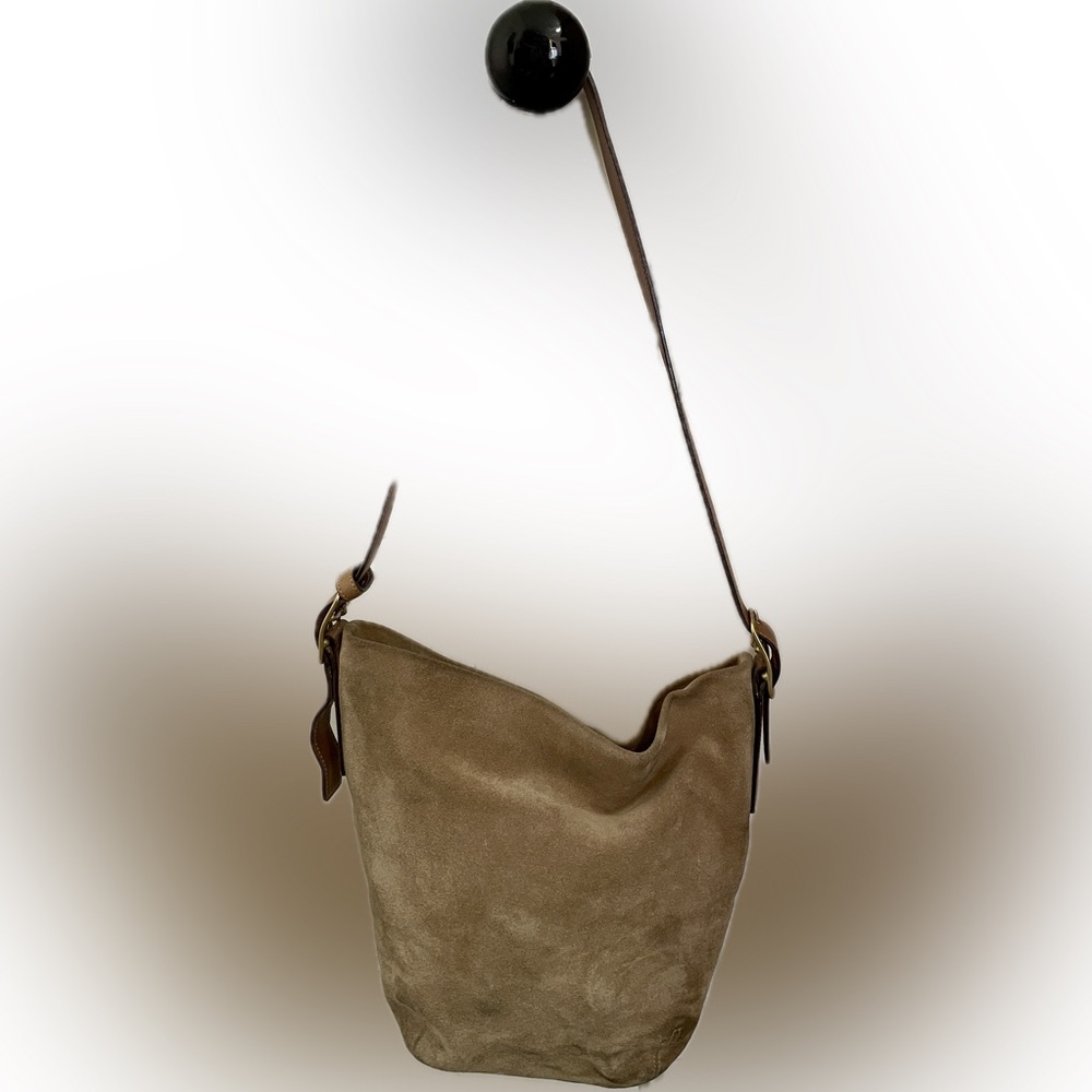Vintage Coach Bleeker Suede Bucket Bag D25-9187